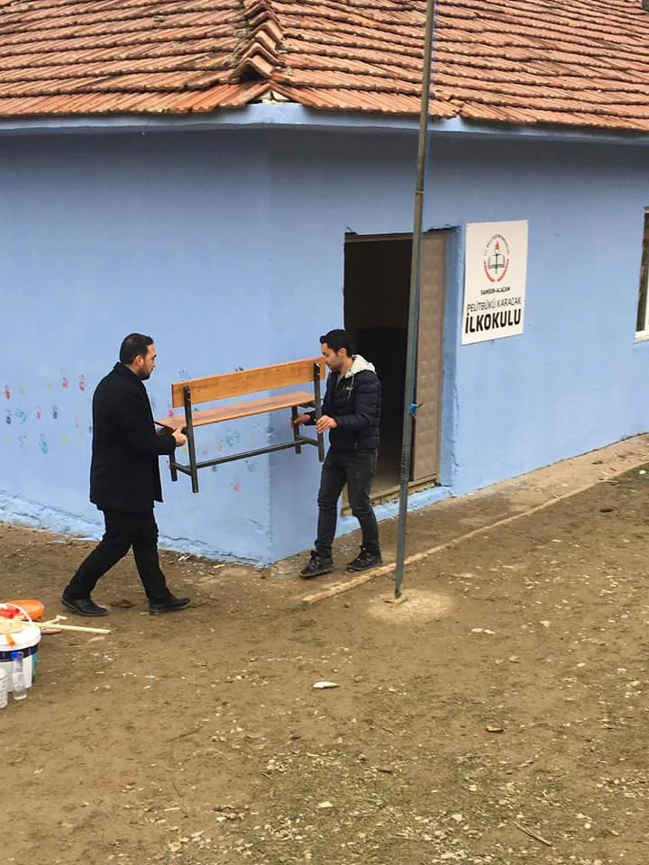 Alaçam Pelitbükü Karaca Köy Okulu Tadilat Çalışmaları