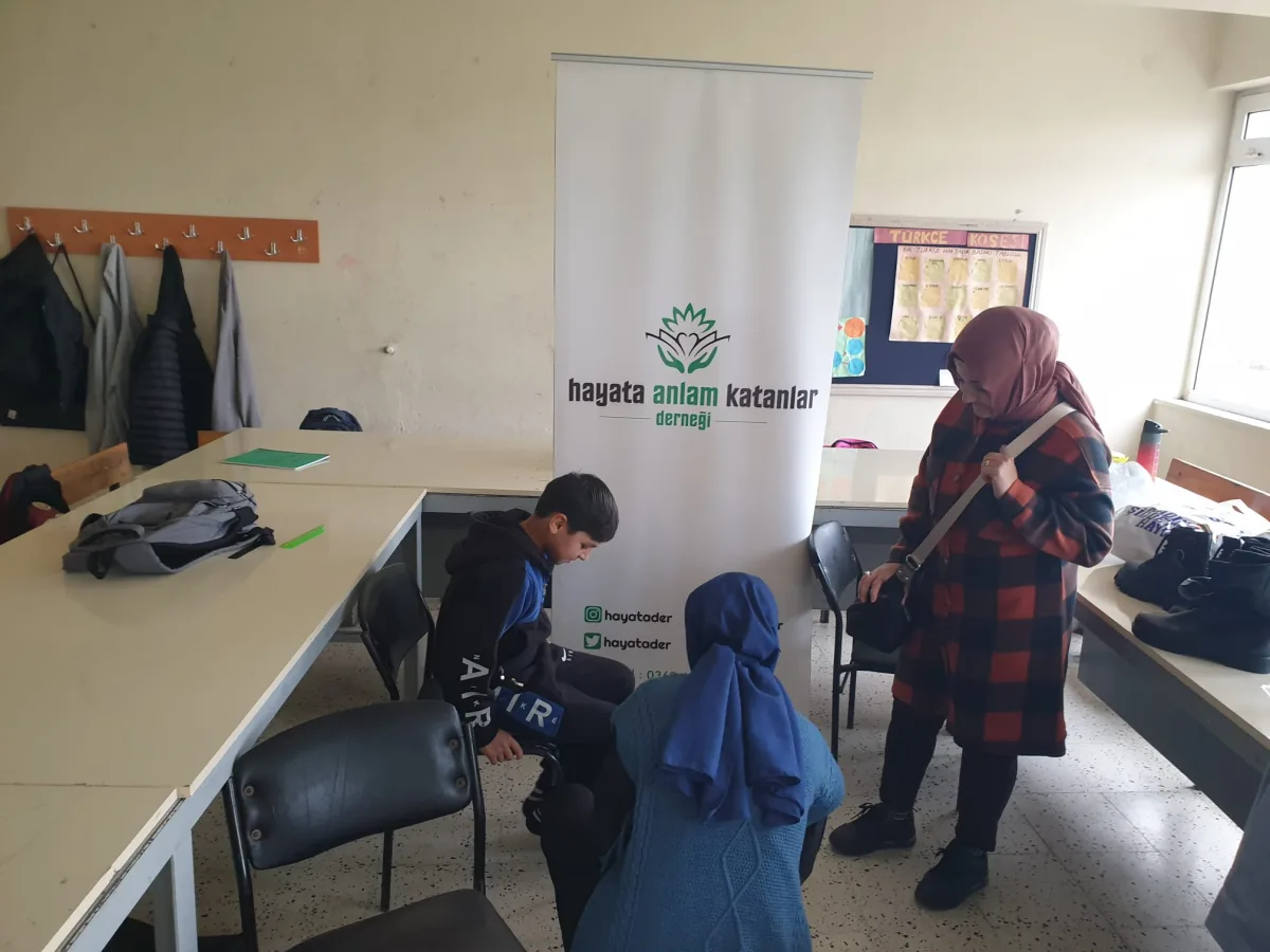Çarşamba Kızılot Taşımalı Ortaokuluna Hediyeler